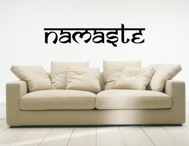 Namaste Wall Decal, Vinyl, Sticker, Yoga - Available in Different Sizes & Colors - image 1