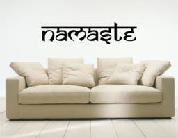 Namaste Wall Decal, Vinyl, Sticker, Yoga - Available in Different Sizes & Colors - thumbnail 1