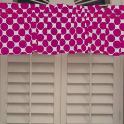 Large Polka Dots Cotton Window Valance Curtain Top/Treatment Kitchen Bedroom Classroom Diner Rv Home D??cor - thumbnail 2