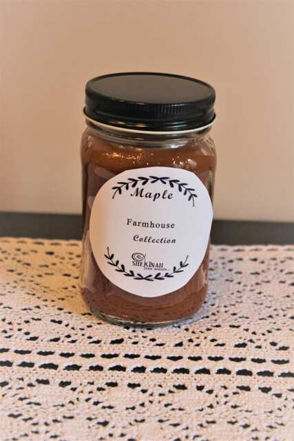 Farmhouse Maple Mason Jar 16 Oz Candle Shekinah Candles - image 1