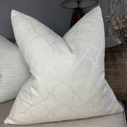Natural Neutral Home Decor - Modern Geometric Design Cushion Cover Pillow Textured Woven Designer Fabric Double Sided - thumbnail 4