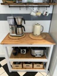Edgely Bespoke Kitchen Island Solid Pine Top, Custom Color Choice - thumbnail 2