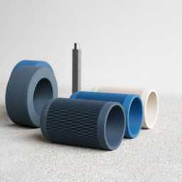 Pen Holder Japan/Desk Organizer Printed in Wood Original Gift Her Or Him - thumbnail 3