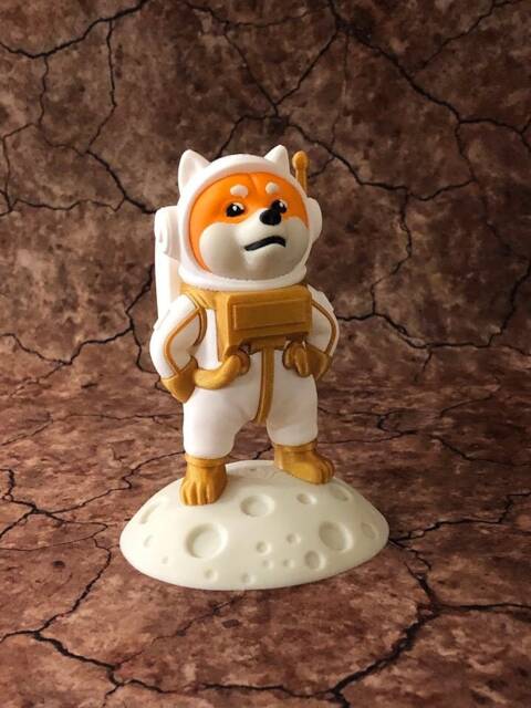 Moon Doge Astronaut Figurine - Coin To The Moon Plastic Paint-Less Odorless - image 1