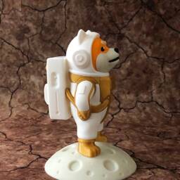 Moon Doge Astronaut Figurine - Coin To The Moon Plastic Paint-Less Odorless - thumbnail 4