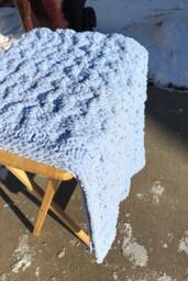 Cable Knit Baby Blanket - thumbnail 1