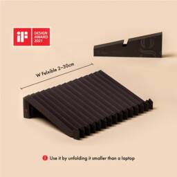 Portable Laptop Stand With Recycled Paper, Eco-Friendly Gift For Minimalist, G.stand Laptop, 13 Inch - 15 Inch, Black - thumbnail 3