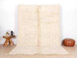 Authentic Beni Ourain Rug, Wool Moroccan Rug 7x10 Ft - thumbnail 1