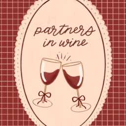 Partners in Wine Art Print - Hand Drawn Glasses Poster - thumbnail 3