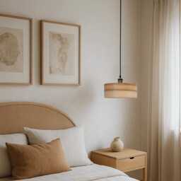 Olive Wood Ceiling Light For Kitchen Decor, Modern Chandelier Farmhouse Unique Hanging Lamp - thumbnail 3