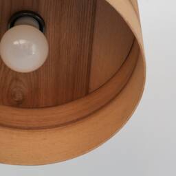 Olive Wood Ceiling Light For Kitchen Decor, Modern Chandelier Farmhouse Unique Hanging Lamp - thumbnail 4