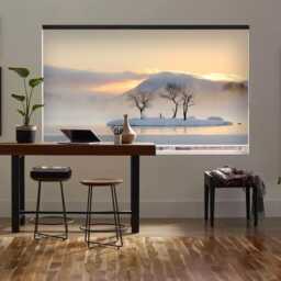 Misty Morning Scene At Lake Hibara Custom Made Printed Window - Cel-41 Roller Blind Opaque Or Total Blackout Shading