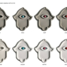Hamsa With Eye Contemporary Concrete Home Decor Hanging Minimalist Modern Design Wall Mounted - thumbnail 3