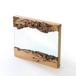 Small Table Mirror in Wood From Venice - thumbnail 3