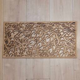Floral Laser-Cut Mdf Panel Radiator Screen, Wall Art 3mm/ 6mm 0142 - thumbnail 3