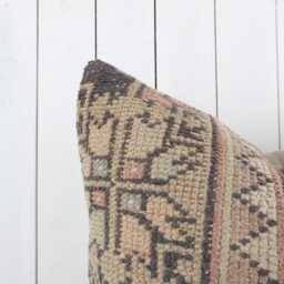 Turkish Kilim Pillow, 24x24 Inch, 60x60 cm Kilim Pillow Cover, Home Decor, Decorative Throw Turkish - thumbnail 3