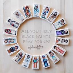 st Perpetua Patron Saint Block With Gift Bag // Of Mothers, Pregnancy, Midwives, & Expectant Mothers Catholic Toys - thumbnail 3
