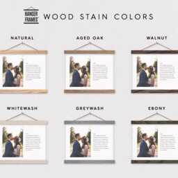 Custom Wedding Photo & Vows On Canvas With Wood Poster Hanger Pix - Gift - Gift For Her - Anniversary Home Decor Art - thumbnail 3