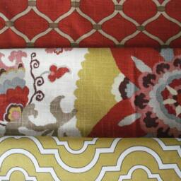 Golden Yellow Geometric Pillow Cover - P Kaufmann Designer Fabric - thumbnail 3