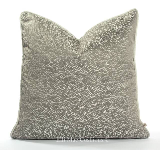 Osborne & Little Akoya Luxury Designer Grey Silver Cushion Pillow Throw Cover - image 1
