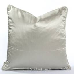 Osborne & Little Akoya Luxury Designer Grey Silver Cushion Pillow Throw Cover - thumbnail 2