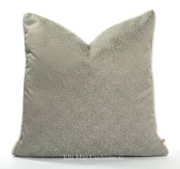 Osborne & Little Akoya Luxury Designer Grey Silver Cushion Pillow Throw Cover - thumbnail 1
