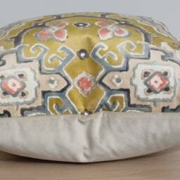 Linwood Kami Chartreuse & Omega Velvet Cushion Cover 43x43 cm - thumbnail 2