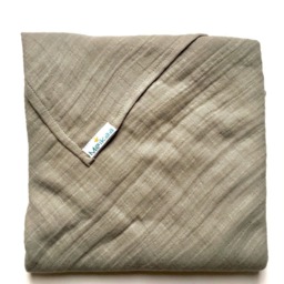 58' X Baby Swaddle Blanket, Muslin Fabrics/Double Gauze 100% Cotton - Doudou Mousseline Feeding Blanket Breastfeeding - thumbnail 3