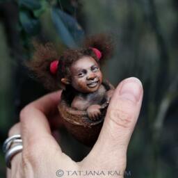 Pixie Girl Lizzy Handmade Decoration Black - thumbnail 4
