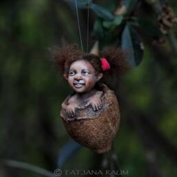 Pixie Girl Lizzy Handmade Decoration Black - thumbnail 3