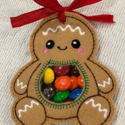 Gingerbread Christmas Treat Bags, Ornaments, Or Stocking Stuffers - thumbnail 2
