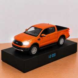 Ford Ranger Alarm Clock - Realistic Engine Sound, Working Headlights, Handmade, Car Enthusiast Gift