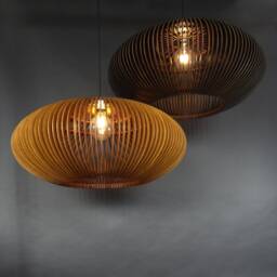 Handcrafted Wooden Pendant Light With Poplar Shade For Modern Living Spaces - Gula L88 - thumbnail 3