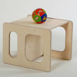 Play Chair Charlie Waxed in Wood For The Modern Children's Room Toddlers With Three Heights - thumbnail 2