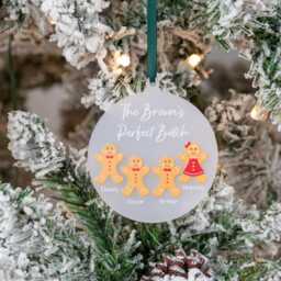 Personalised Perfect Batch Gingerbread Acrylic Bauble Christmas Tree Ornament - thumbnail 3