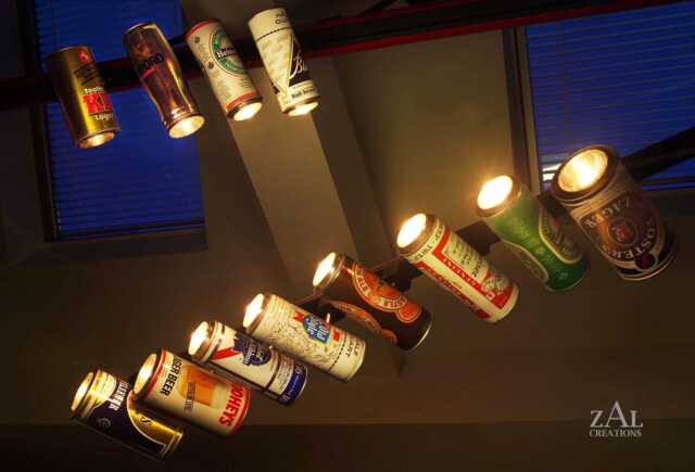 Track Light, Vintage Beer Can Light. 1 - image 1