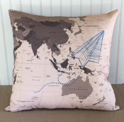 Paper Airplane Pillow Cover - thumbnail 1