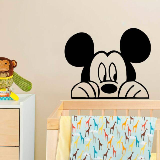 Mickey & Minnie Mouse Name Wall Decal Nursery Decor Sticker 4130 - image 1