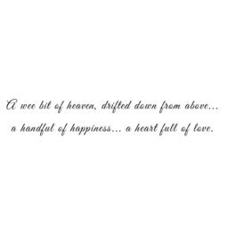 A Wee Bit Of Heaven Nursery Wall Decal Baby Boy Girl Bedroom Quote Heart Full Love - 072 - thumbnail 3