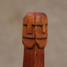 Hand Carved Svetovid Idol, Slavic Pagan Amulet, Museum Copy - thumbnail 3