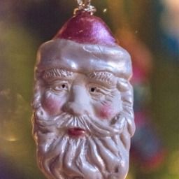 Vintage Santa Ornament - Claus Christmas Tree Polymer Clay Handmade - thumbnail 2