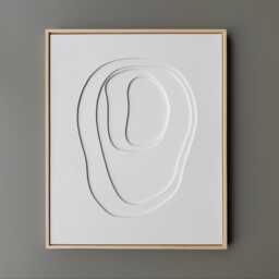 Umbra Ii, 3D Relief Structural Image, Wall Art, Image Canvas, Abstract Art Canvas - thumbnail 1