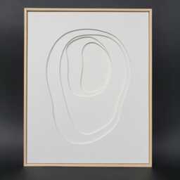 Umbra Ii, 3D Relief Structural Image, Wall Art, Image Canvas, Abstract Art Canvas - thumbnail 3