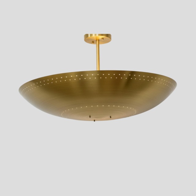 Mid Century Modern Handcrafted Sputnik Chandelier Polished Raw Brass 4 Light Pendant Home Decor - image 1