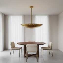 Mid Century Modern Handcrafted Sputnik Chandelier Polished Raw Brass 4 Light Pendant Home Decor - thumbnail 3