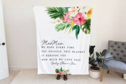 Christmas Gift For Her, Nana Present, Grandma Quote Blanket, From Kids Wife, Grandparent