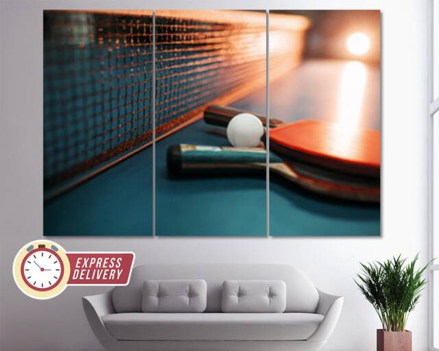 Table Tennis Wall Art, Canvas Player Gift, Coach Ping Pong Art - image 1