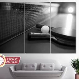 Table Tennis Wall Art, Canvas Player Gift, Coach Ping Pong Art - thumbnail 2