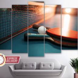 Table Tennis Wall Art, Canvas Player Gift, Coach Ping Pong Art - thumbnail 3