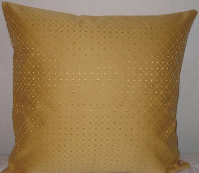 "Gold Color Decorative Pillow Cover-20""x20" - image 1